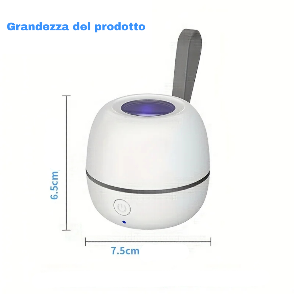 SmartClean Go - Scatola Portatile per la Disinfezione dei Ciucci